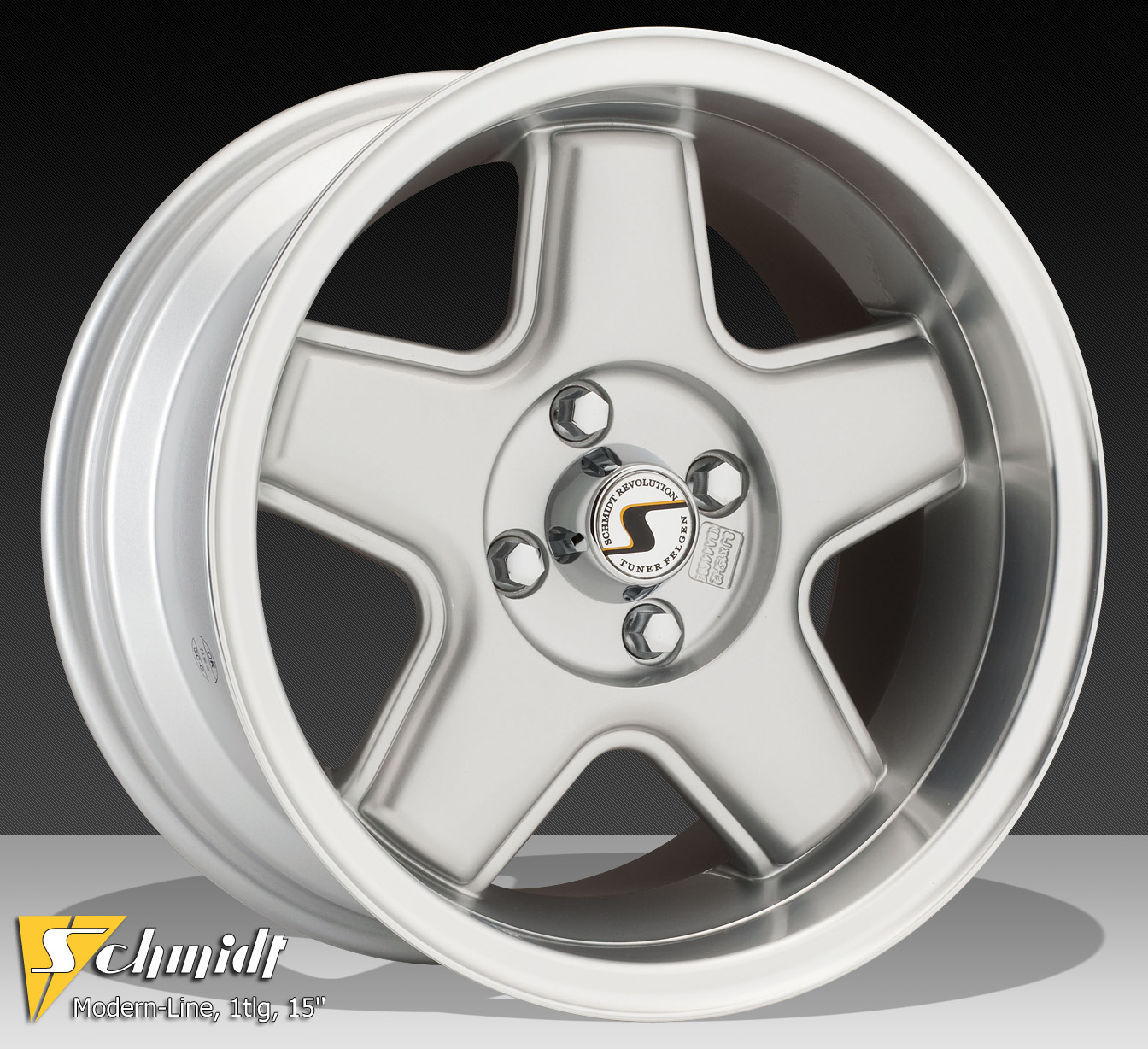 Retro-ML 8x15
silber / Rand poliert